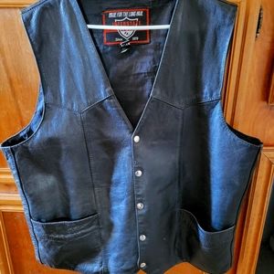 Interstate Leather motorcycle vest